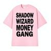 Joeyy Shadow Wizard Money Gang Stampa Lettere Magliette Divertenti Y2K Meme Maglietta Uomo Donna Moda Casual 100% Cotone Maglietta Top