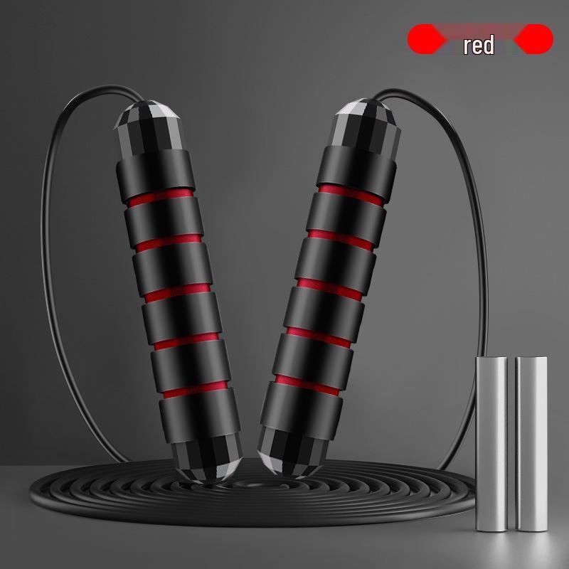 Adjustable Weighted Steel Jump Rope for Adult Fitness with Bearings