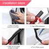Double Layer Self-Adhesive Car Door Rubber Seal Strip - 5 Holes Sealing Stickers, Noise Ulation Weatherstrip, Edge Protector, Auto Interior