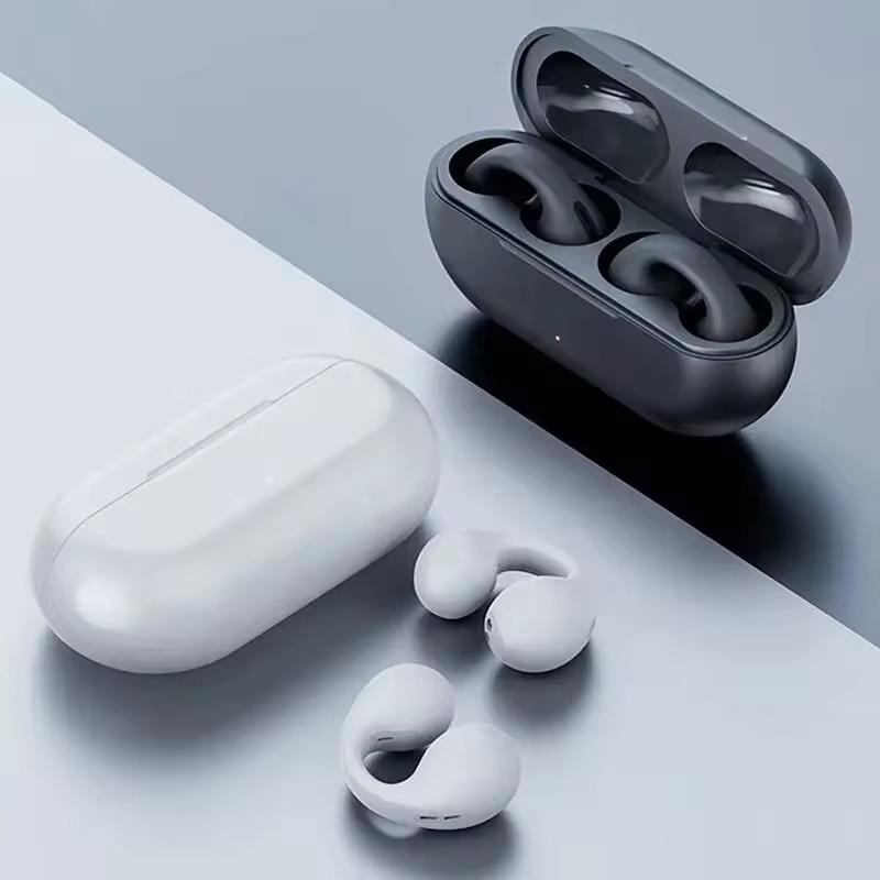 Bluetooth 5.3 Earphones Wireless Ear Clip Headphones HIFI Stereo Noise Reduction Earbuds Waterproof Headsets for Xiaomi Samsung