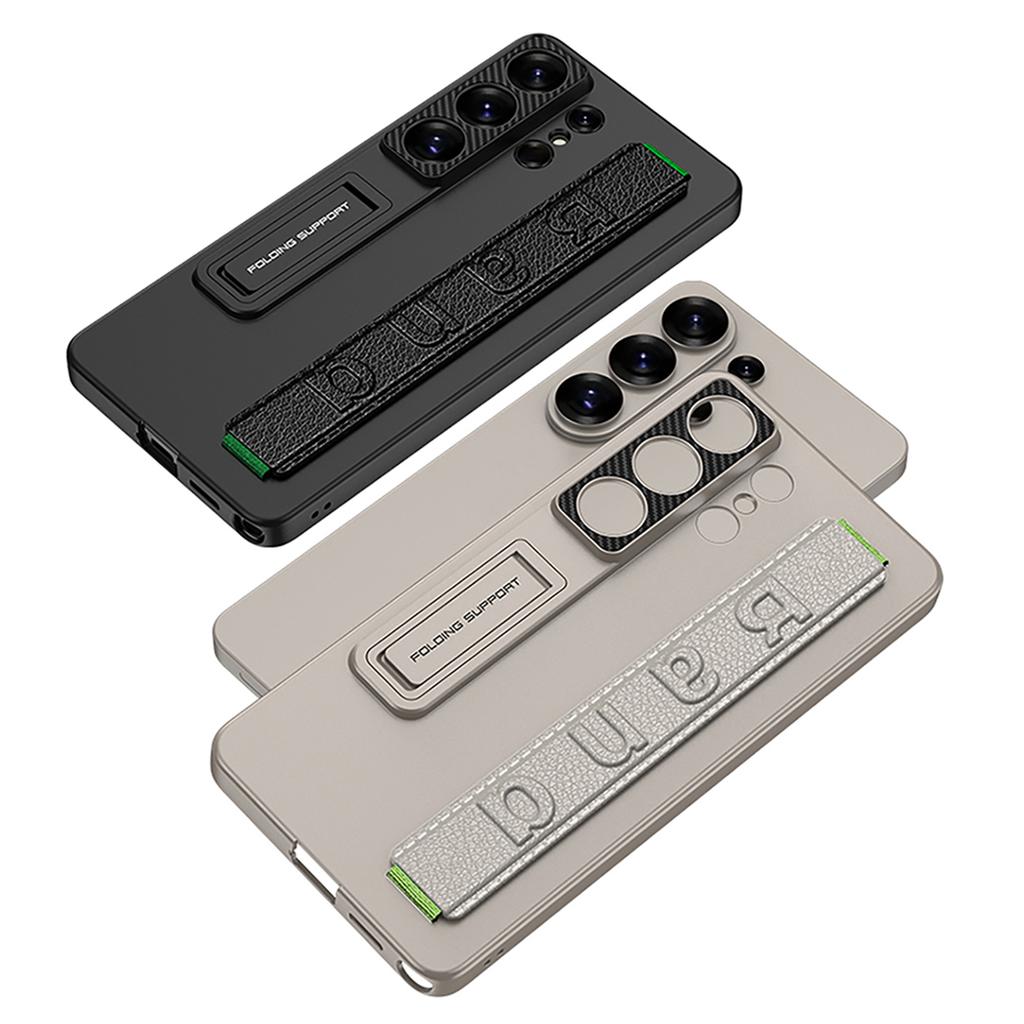 Funda GKK Para Samsung Galaxy S26 Ultra con Correa para la Muñeca y Soporte Plegable Cubierta Protectora para Teléfono de PU+PC Duro