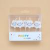 Cute Cloud Smile Birthday Cake Candle Korean Ins Creative Children's Party Decoration 5 Candles