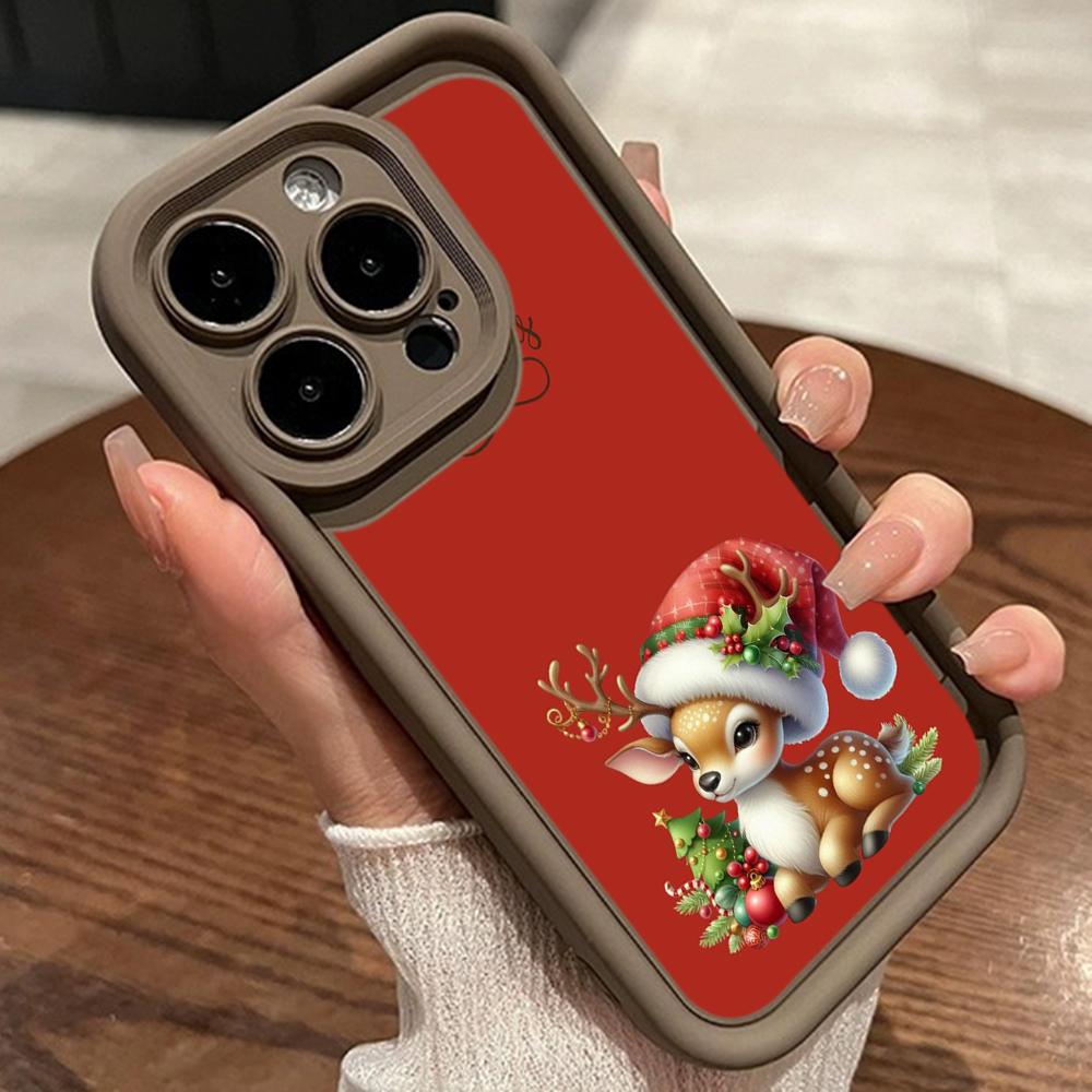 Sky Eye Ladder Soft Case pro Samsung A06 A15 A25 A35 A55 A14 A24 A34 S23 S24 FE Všechny modely Samsung Pouzdra na telefon Kryt NY40 Santa Claus Vánoční stromeček