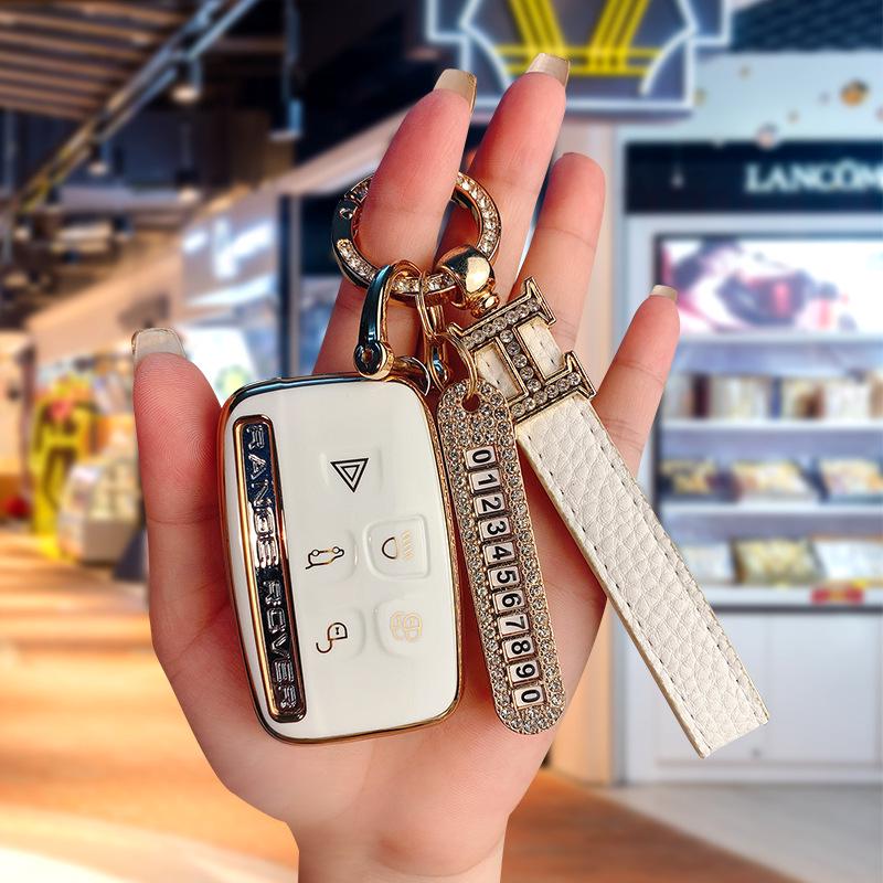 

Чехол для ключа из ТПУ для Land Rover & Jaguar для Range Rover, Discovery 4, Evoque, Freelander 5 - Высококачественный, Прочный Корпус Ключа Автомобиля