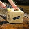 11/12 Outdoor-Wasserbehälter mit großem Fassungsvermögen, tragbarer Camping-Wasserbeutel-Behälter mit Wasserhahn, Fahrwasserbehälter für Picknick, Wandern
