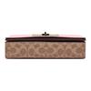 Coach Dinky Logo Coated Canvas Crossbody Shoulder Bag Medium Women Bags Brown Yellow Pink 76368-V5P2P