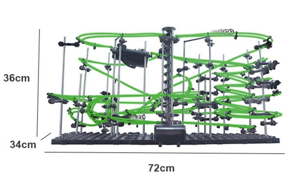 Space Rail Luminous Pętla Nieskończoności Space Rail Puzzle Edukacyjny Trening Mózgu Futurystyczna zabawka edukacyjna jak kolejka górska Świetna prezencja jako