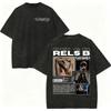 Vintage Washed Rapper Rels B Album Merch Tshirts Men Women Hip Hop Fashion Short Sleeve T Shirt Summer Casual Cotton Tshirts