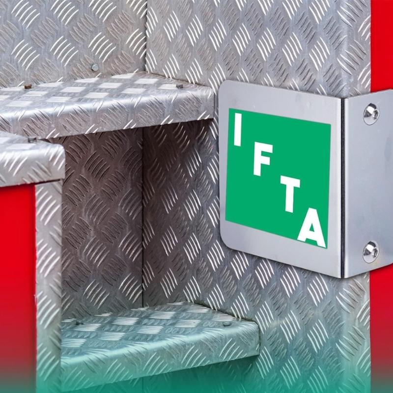 Fleet Permit Sticker Bracket Holder 2 Pack, Metal Truck Display Mount with Two Hole Installation Design for Commercial Vehicle Placard Use