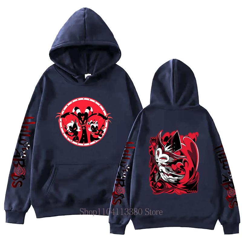 Helluva Boss Graphic Print Hoodies Men Women Casual Harajuku Fashion Autumn Winter Long Sleeve Fleece Pullovers Sweatshirts
