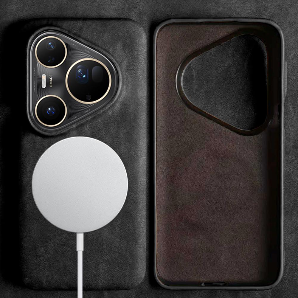 For Magsafe Premium Leather Case For Huawei Pura 80 Ultra 90 Pro Max 70 Pro Plus Mate 80 Pro Max 60 70 Phone Case Back Cover Bag