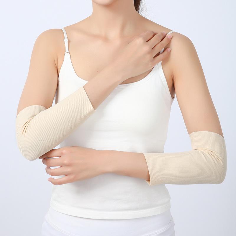 

Unisex Modal Ribbed Arm Sleeves: Long Sleeve Wrist Support for Elbow Joint & Summer Air Conditioning Warmth Medium