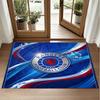 Rangers FC Design Crystal Velvet Rug Soft Decorative Mat for Bedroom Entrance
