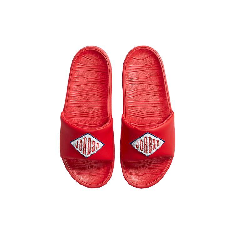 Jordan Comfortable Versatile Rubber Sole Non-Slip Wear-Resistant Slide Sandals Men Footwear Red CV4901-600
