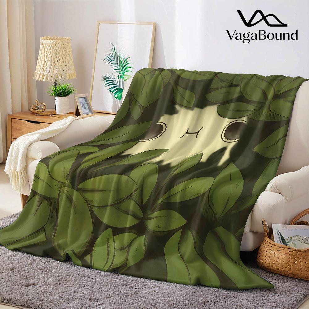 Hiding in Foliage Flannel Blanket Warm Soft Halloween Christmas Couch Warm Cozy Decorative Decor Gift for All Season