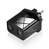 25W PD Fast Charger 5A for Mobile Phones, UK/EU/US Type-C Adapter
