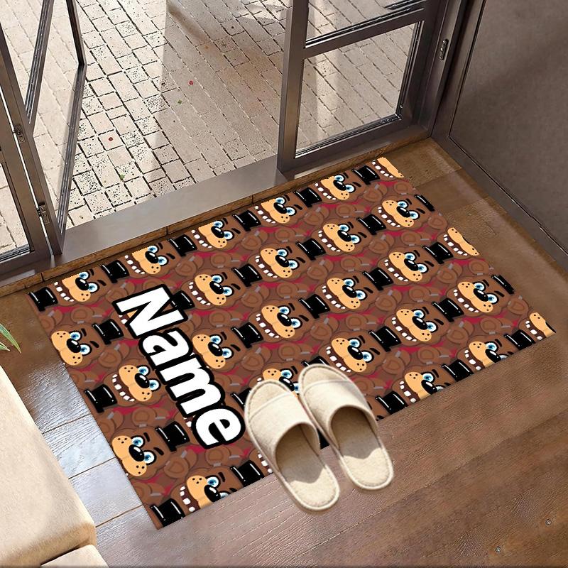 Custom Name Personalized Five Nights at Freddy's Print Carpet, Versatile Home Decor Rug, for Playroom, Apartment, Balcony, Entryway, Hallway Gift