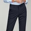 083 Women's Color-Spun Striped Professional Straight-Leg Slimming Suit Pants