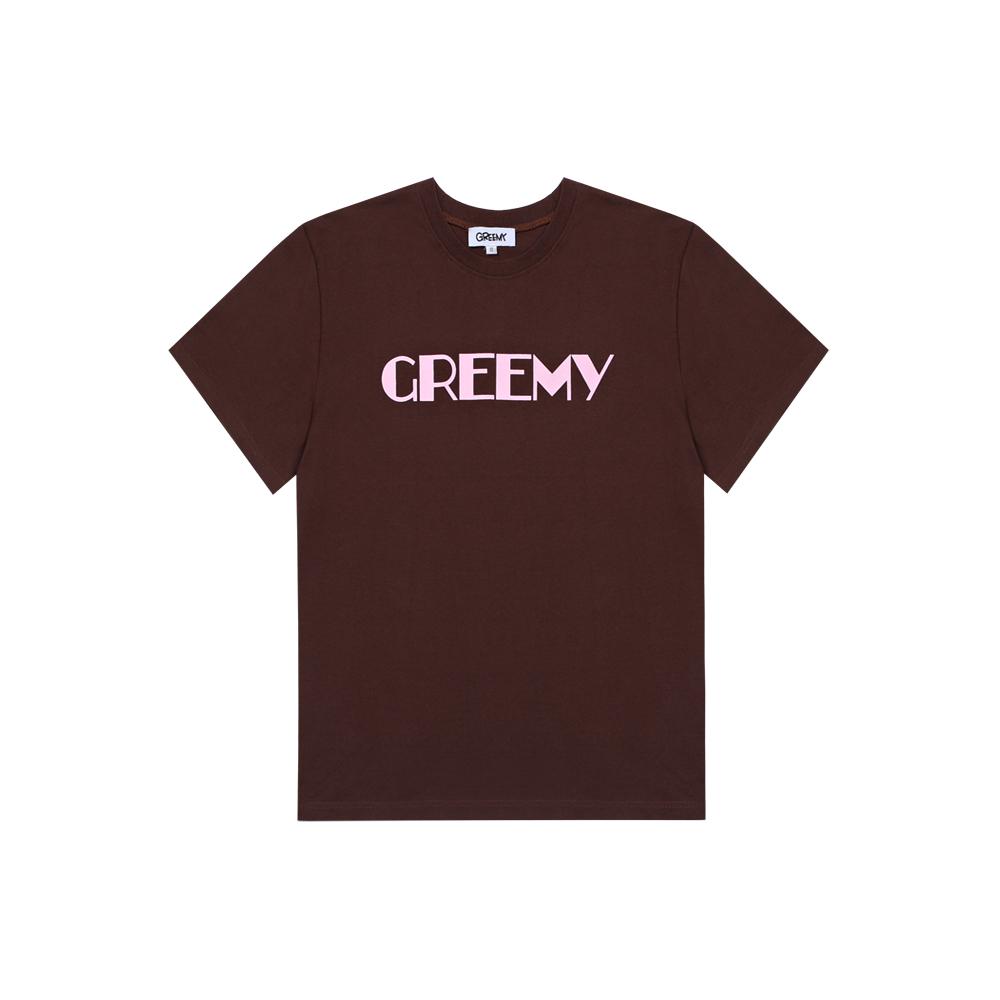 Grimi Simple Logo T-Shirt(Brown) L