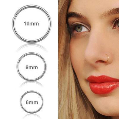 1Pc Small Cartilage Thin Hoop Ring Earring Body Piercing Lip Stus