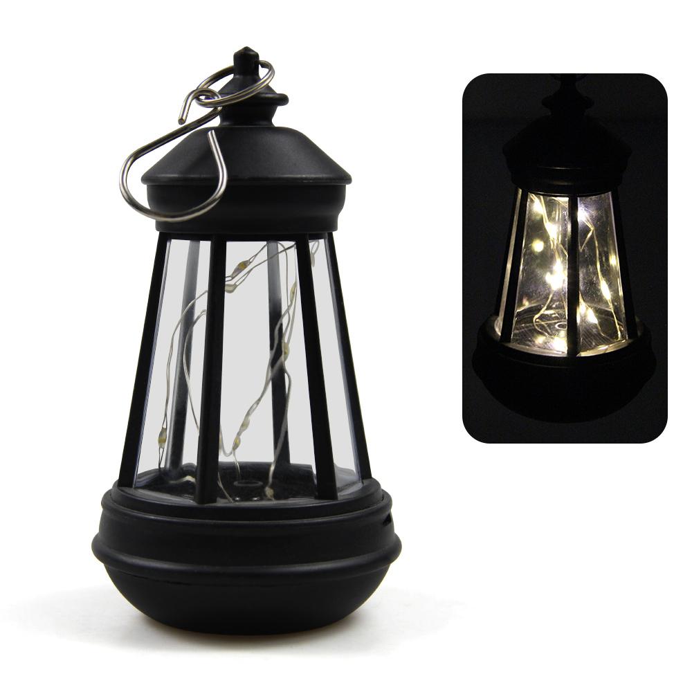 Retro Kerosinlampe Wasserdichte Solarkerzenlaterne LED Landschaft Hof Hängelichter Außen Garten Dekoration