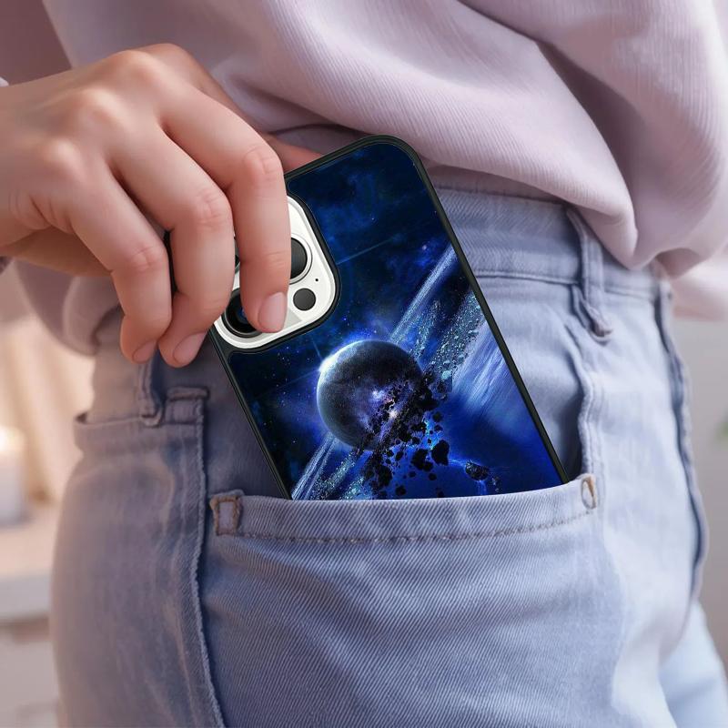 Saturn Solar System Phone Case For iPhone 17 Air 15 16e 14 13 Pro Max Coque 12 11 Pro Max PLUS Cover