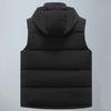 Plus Size S-8XL Winter Sleeveless Jackets for Men Outerwears Hooded Fashion Casual Thick Men's Warm Vests