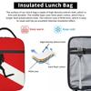 Taucherflagge Wiederverwendbare Lunchbox für Damen Multifunktion Tauchen Tauchen Thermokühltasche Lebensmittel Isoliert Lunchtasche Büro Arbeit