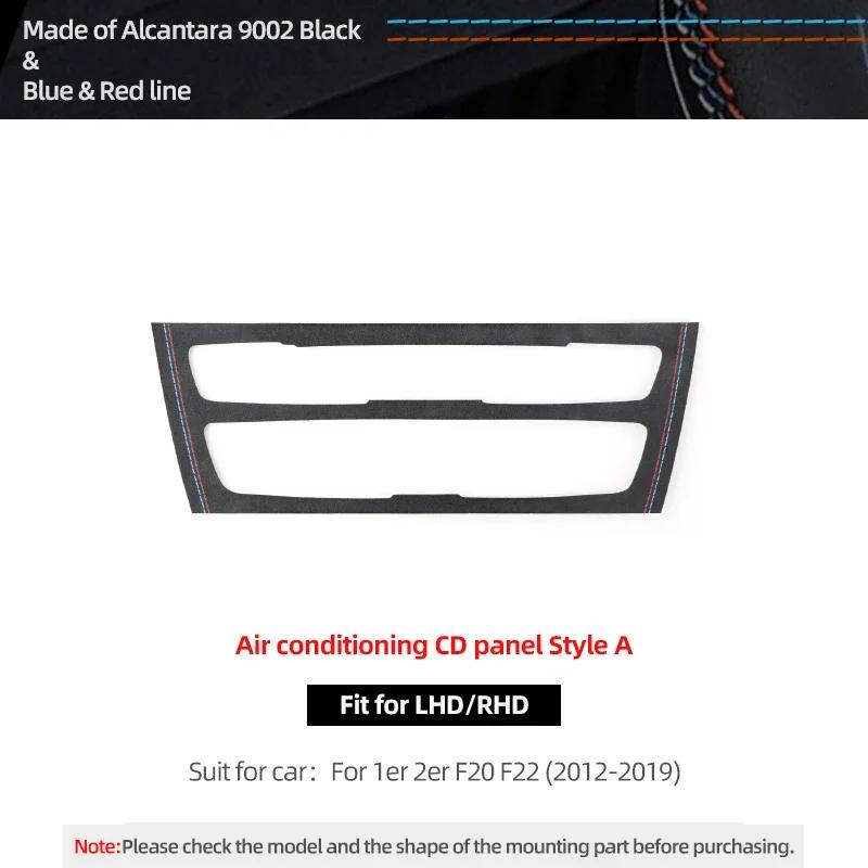 Betterhumz For BMW F20 F21 F22 Series 1 2 M235i Car Interior Air Conditioner CD Trim Panel Sticker Made of Alcantara Accessories