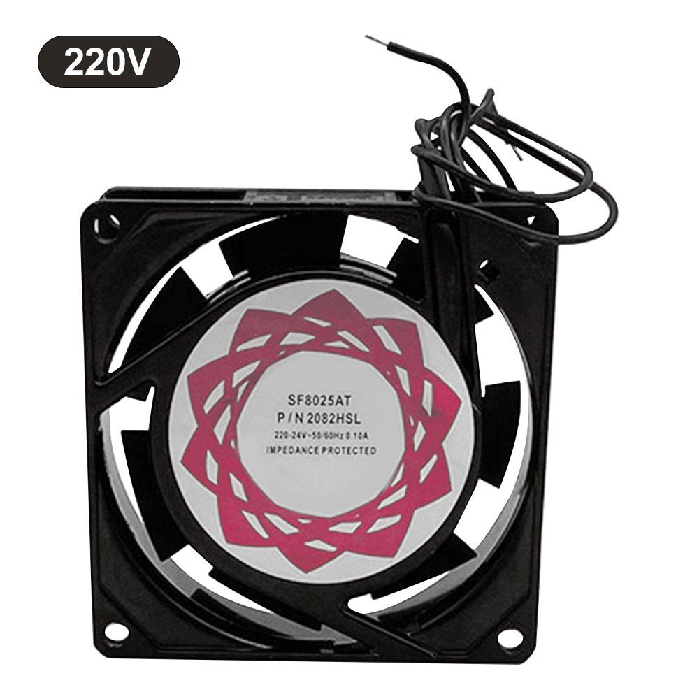 Axial Fan 220V Brushless Cooling Fan 80mm x 25mm for Desktop Home Theater AV Cabinets 8cm Low Noise 18CFM SF8025