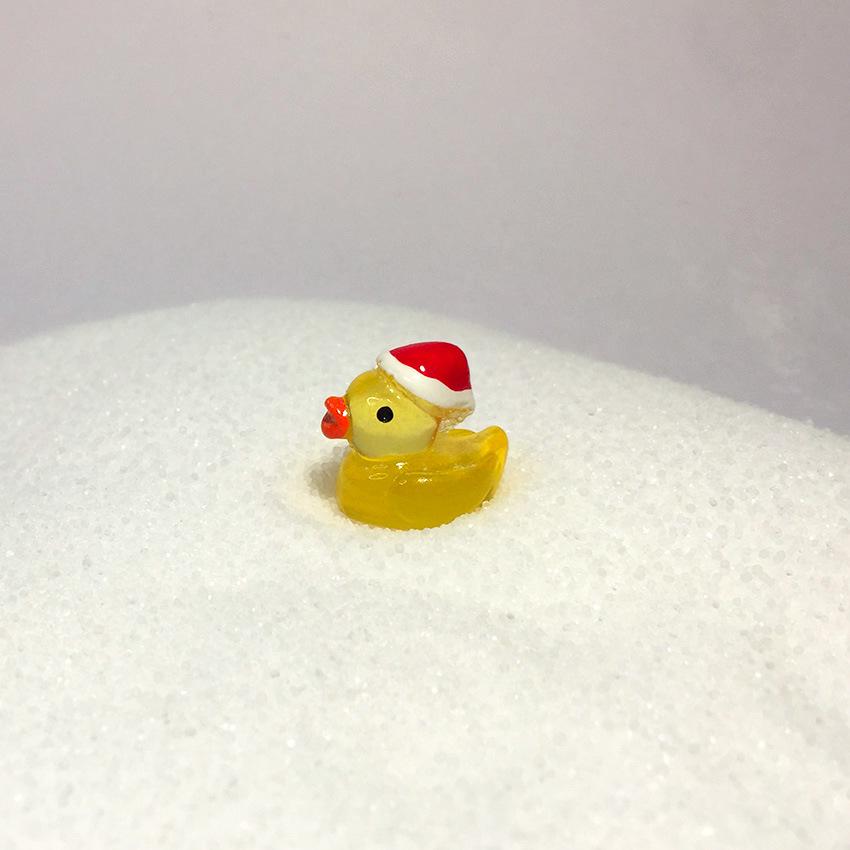 

Luminous Christmas Duck Garden Ornaments - Creative Resin Micro Landscape Decorations лимонно-желтый