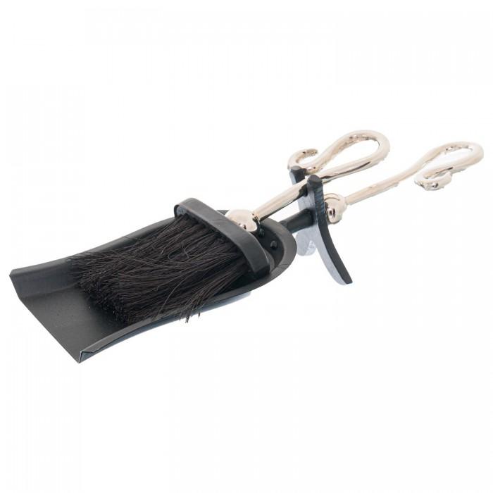 Hill Interiors Chrome Crook Handle Hearth Tidy