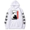 Anime Jujutsu Kaisen Hooded Sweatshirt Men Women Cotton-Lined Oversized Pullover With Printed Design