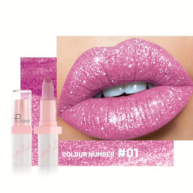 

Сяюча губна помада Високий блиск Довготривалий блиск Блиск для губ з перламутровим кольором Стійка пляма для губ Ідеально підходить для макіяжу на вечірках і фестивалях 1#