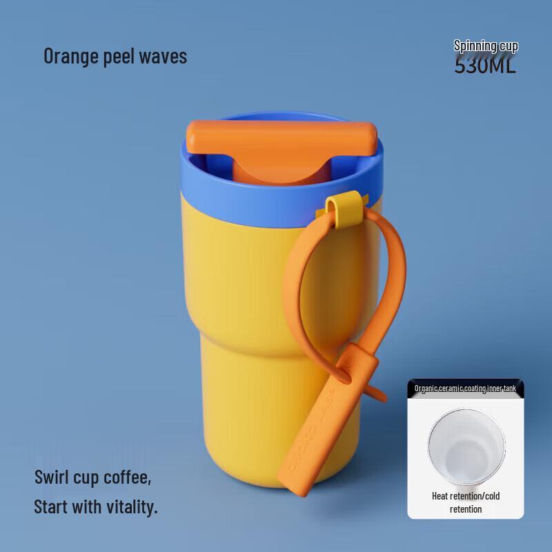 Chakolab Ceramic Coated Dual-Drink Insulated Stainless Steel Mug