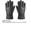 1 Pair Thermal Riding Gloves Waterproof Windproof Touchscreen Gloves Thermal Fleece Running Ski Work Motorcycle Gloves for Cold Weather