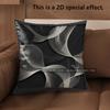 2D Modern Abstract Pattern Decorative Pillow Covers Pattern Cushion Cover Suitable For Sofa Bedroom Car Pillow Cover