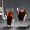 New Creative Double-layer Glass Cup Espresso Coffee Cup Anti-scalding Milk Party Brandy Wine Teacup Mug 100/250/300ml