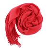 Women Elegant Windproof Shawl Winter Lengthened Thickened Imitation Cashmere Solid Color Scarf