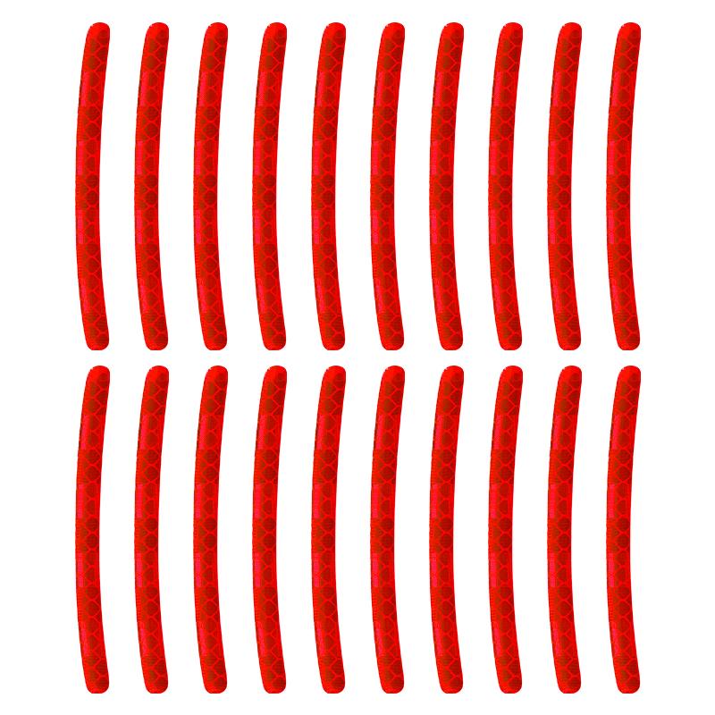 20 Stück Auto Reifen Felge Reflektierender Aufkleber Nacht Sicherheitswarnstreifen Motorrad Fahrrad Auto Radnabe Reflektor Aufkleber Abziehbilder