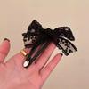 2Pcs Women Hairpin Embroidery Lace Flower Bowknot Decor BB Hair Clip Moderate Clamping Force Hair Accessories