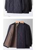 Woodpecker Men's Warm Plus Velvet Thickened Winter Jacket for Middle-Aged and Elderly