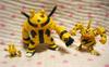 Takara Tomy 3D Pokemon Encyclopedia Pocket Monsters 03 Figures Early Production D&P (3 Figures) [Elekid, Electabuzz, Electivire] @