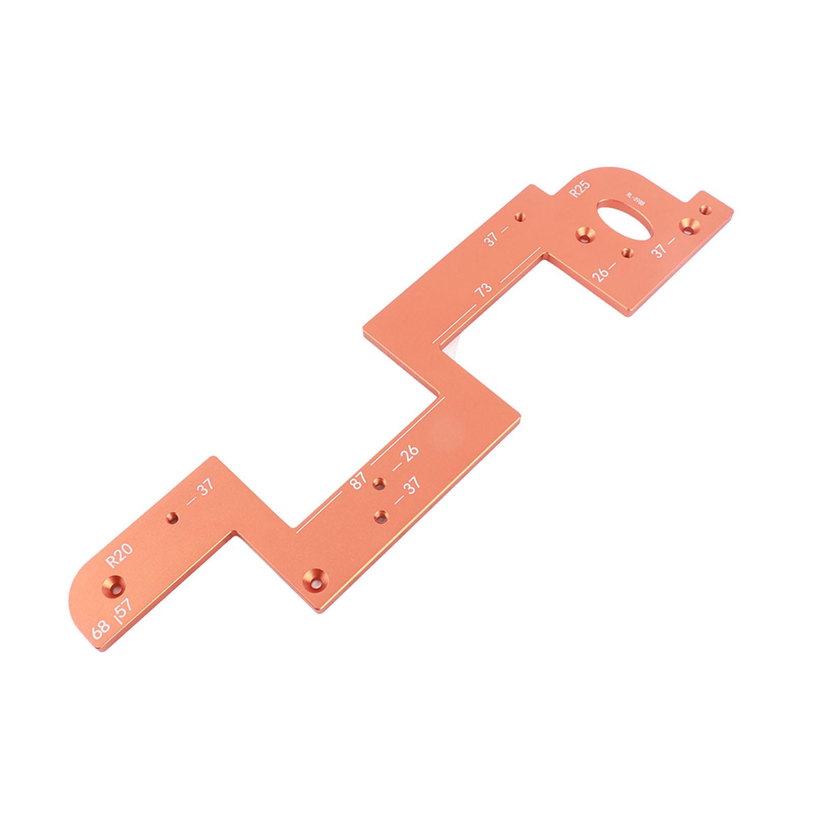 

ARC Grooving Auxiliary Tool Anti Slip Easy to Operate Cabinet Door Slot Position Template for Woodworking Tool 6mm