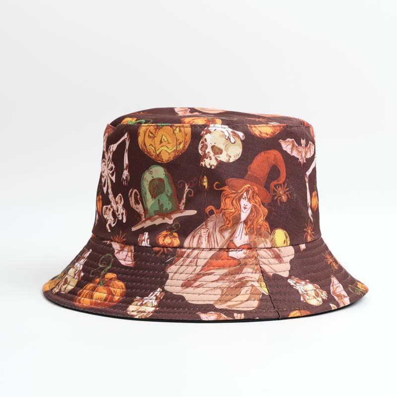 Spring and Autumn Hat Women's Bucket Hat Double-sided Outdoor Sunscreen Sun Hat Men's Basin Hat