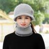 Women's Warm Bowknot Bucket Hat & Scarf Set