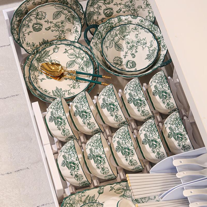 Hanton Rose Manor Zestaw obiadowy 37-elementowy z porcelany kostnej