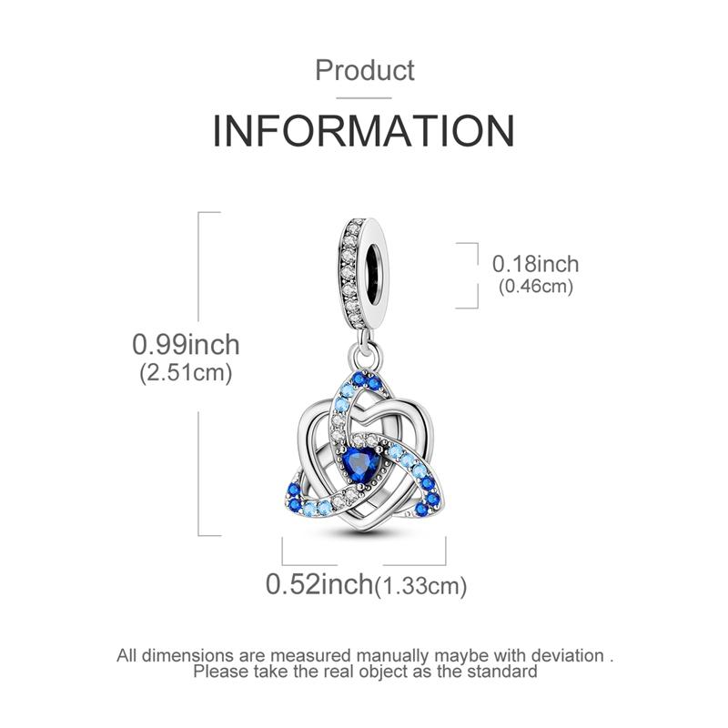 New In copper Charm Bead Charms Bead Charms Blue Heart Snake Dolphin Pendant Jewellery Compatible With Authentic Bracelets Ideal For Women Do It Yours