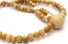 Soka Gakkai Buddhist Prayer Beads, Natural Boxwood with Cotton Tassels, Made In Kyoto, SGI, Women's, Boxwood