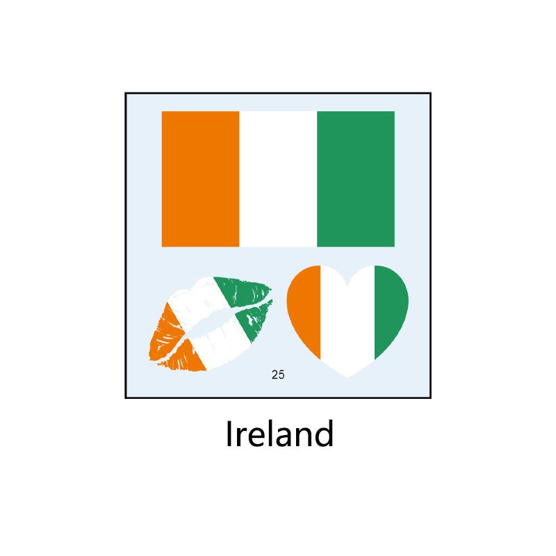 Football Sports Match National Flag Stickers Football Fans Cheer and Assist for Soccer Players,Face Arm Body Temporary Tattoos